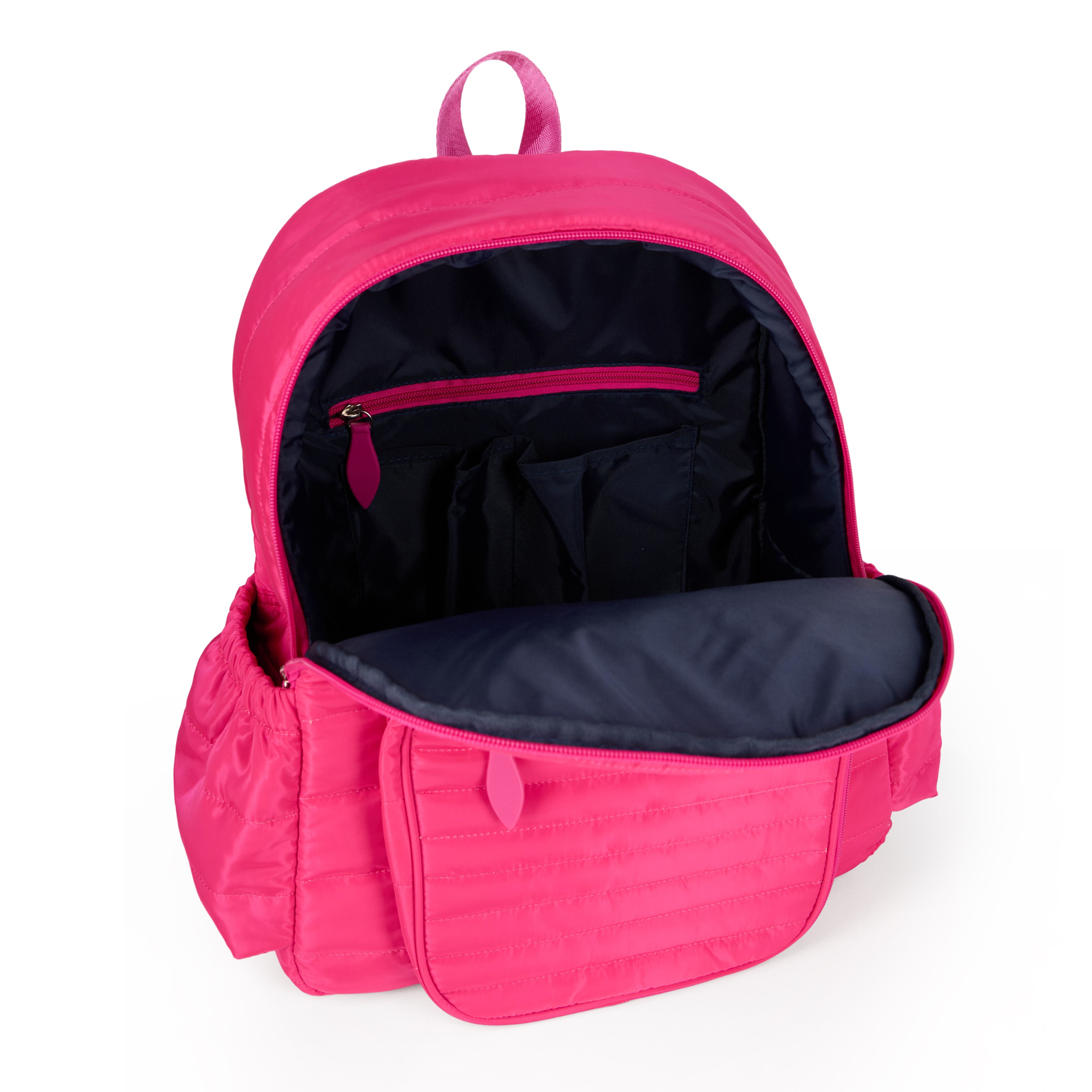 Ame & Lulu Pickleball Time Backpack, Alternate, color, Hot Pink Puffer