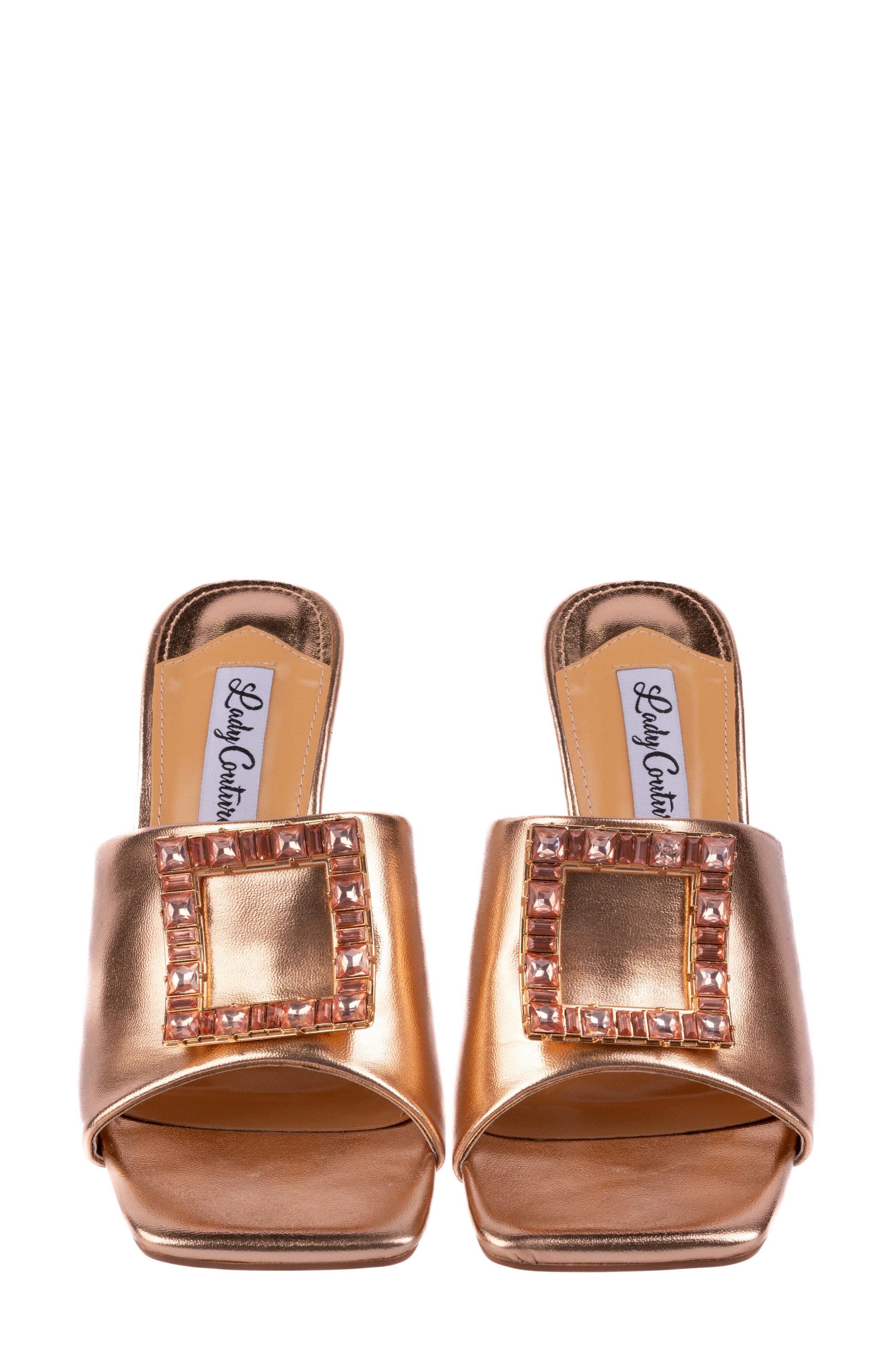 Casino Slide Sandal, Alternate, color, ROSE GOLD