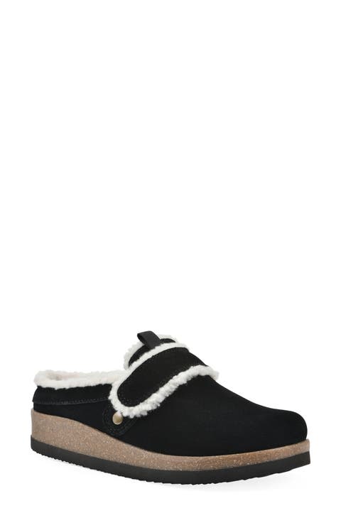 Baylen Faux Shearling Trim Clog (Women)