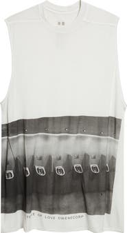 Rick Owens Jumbo Graphic Cotton Muscle Tee