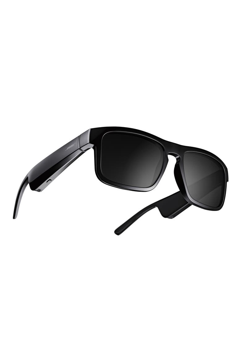 Frames Tenor 55mm Audio Sunglasses, Main, color, BLACK