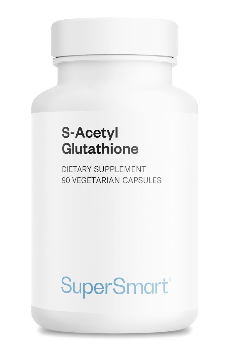 SuperSmart S-Acetyl Glutathione 300mg, Alternate, color, NO COLOR