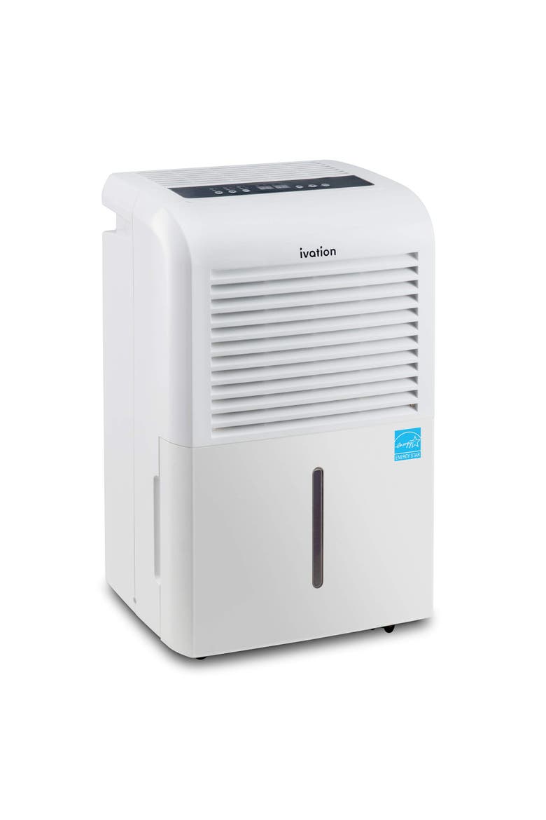 4,500 Sq Ft Dehumidifier with Pump, Large Capacity Compressor Includes Programmable Humidity, Hose Connector, Auto Shutoff and Restart and Washable Filter, Main, color, White