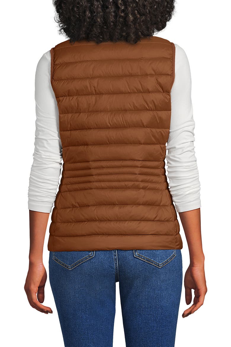 Wanderweight Packable Ultralight Down Vest, Alternate, color, Rich Ginger Brown