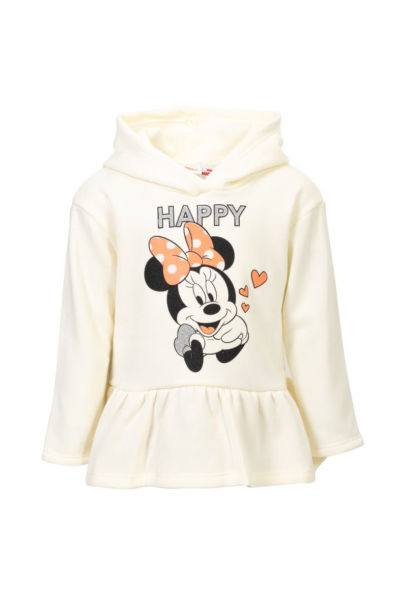 Minnie Mouse 2-Piece Fleece Hoodie and Leggings Set, Main, color, Minnie Mouse Oatmeal