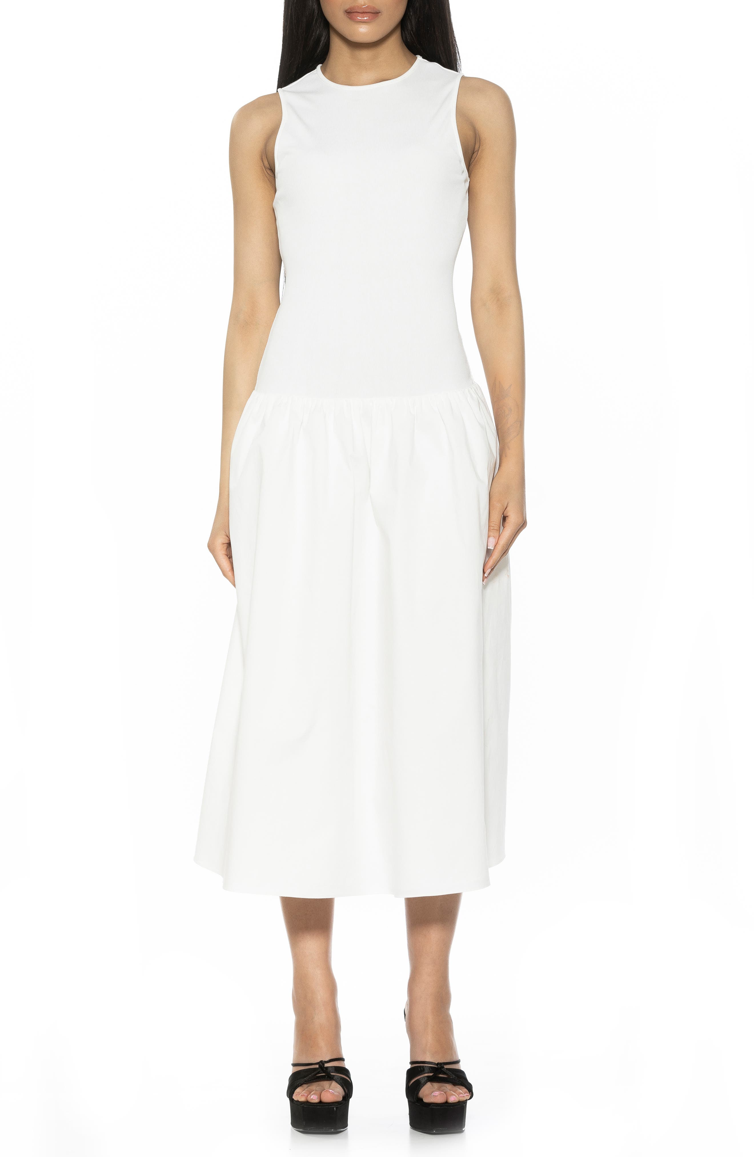 Alexia Admor Lyle Drop Waist Midi Dress