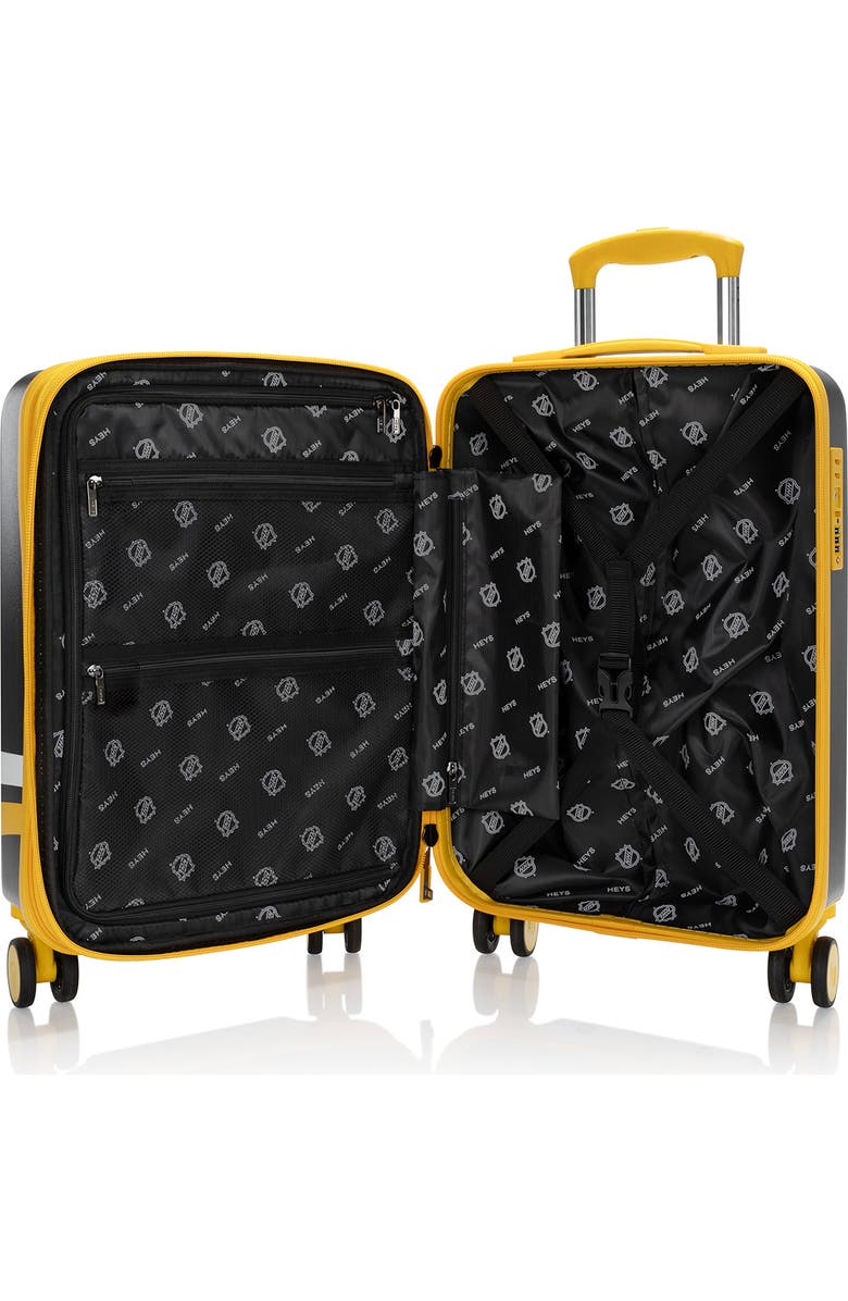 Heys NHL 21 Inch Luggage - Pittsburgh Penguins, Alternate, color, Black