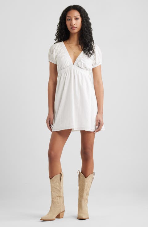 Cotton Eyelet Embroidered Dress