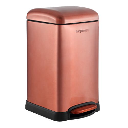 Happimess Betty Retro Mini 3.2-gallon Step-open Trash Can In Rose Gold