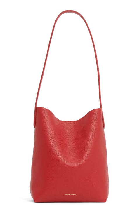 Minimal red handbag, always 2024 in style bag, unique designed bag, waveing handle, gift for woman, red purse, transparend casual handbag, OOAK