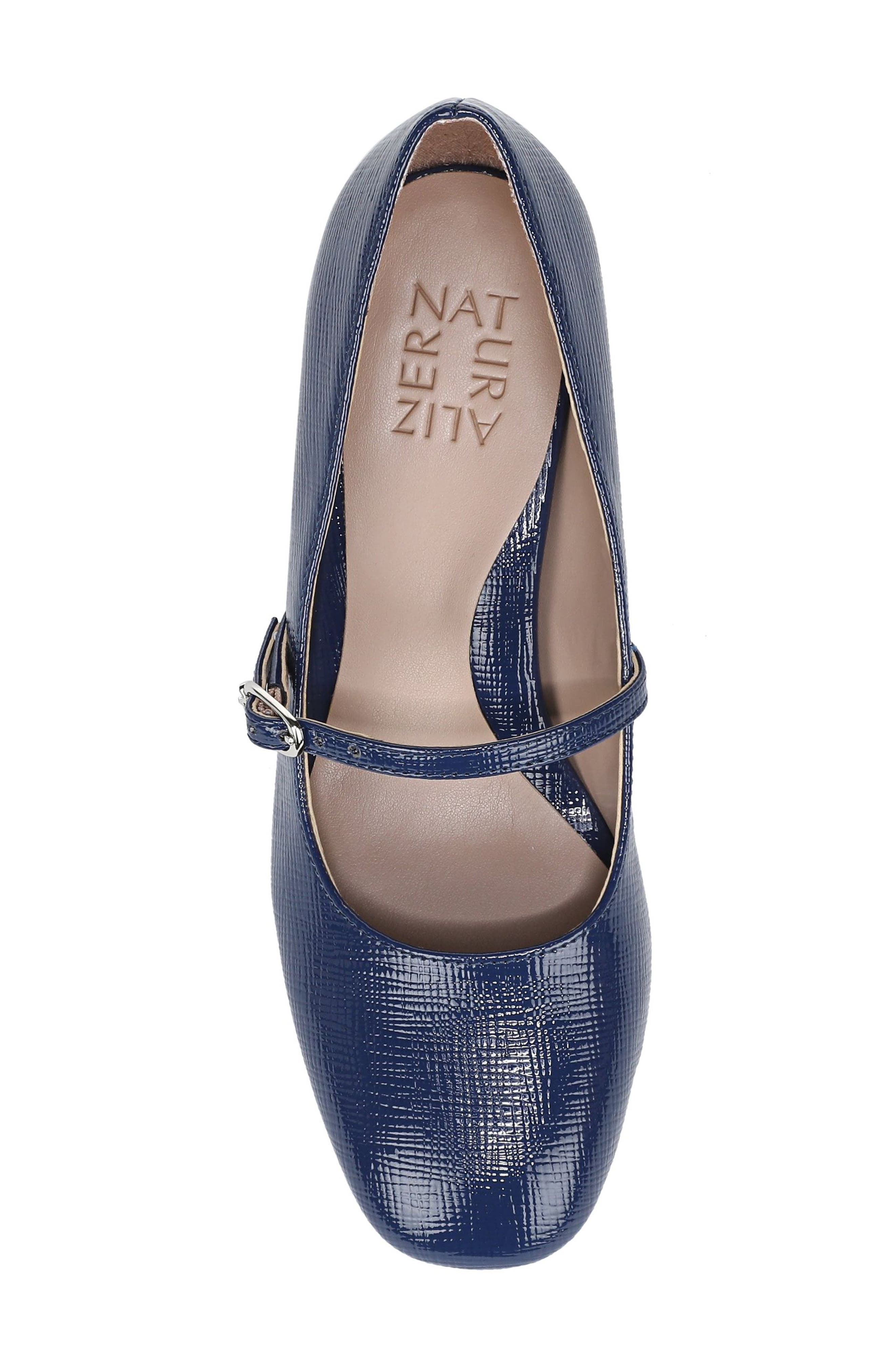 Naturalizer Dancing Mary Jane Pump, Alternate, color, Navy Blue Abyss Faux Leather