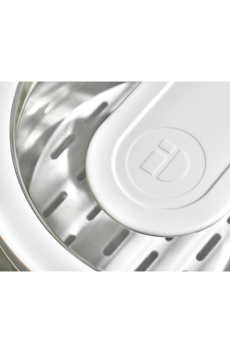 iDesign Round Produce Bin with Drainage Tray and Lid - Set of 4 - Clear, Alternate, color, Clear