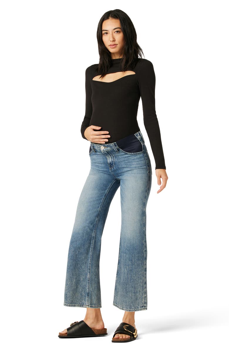 Hudson Jeans Rosie High Waist Wide Leg Maternity Jeans, Alternate, color, 