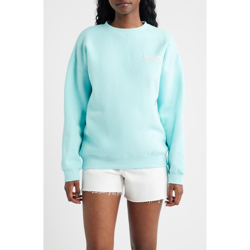 Rip Curl Surf Puff Logo Sweatshirt In Blue