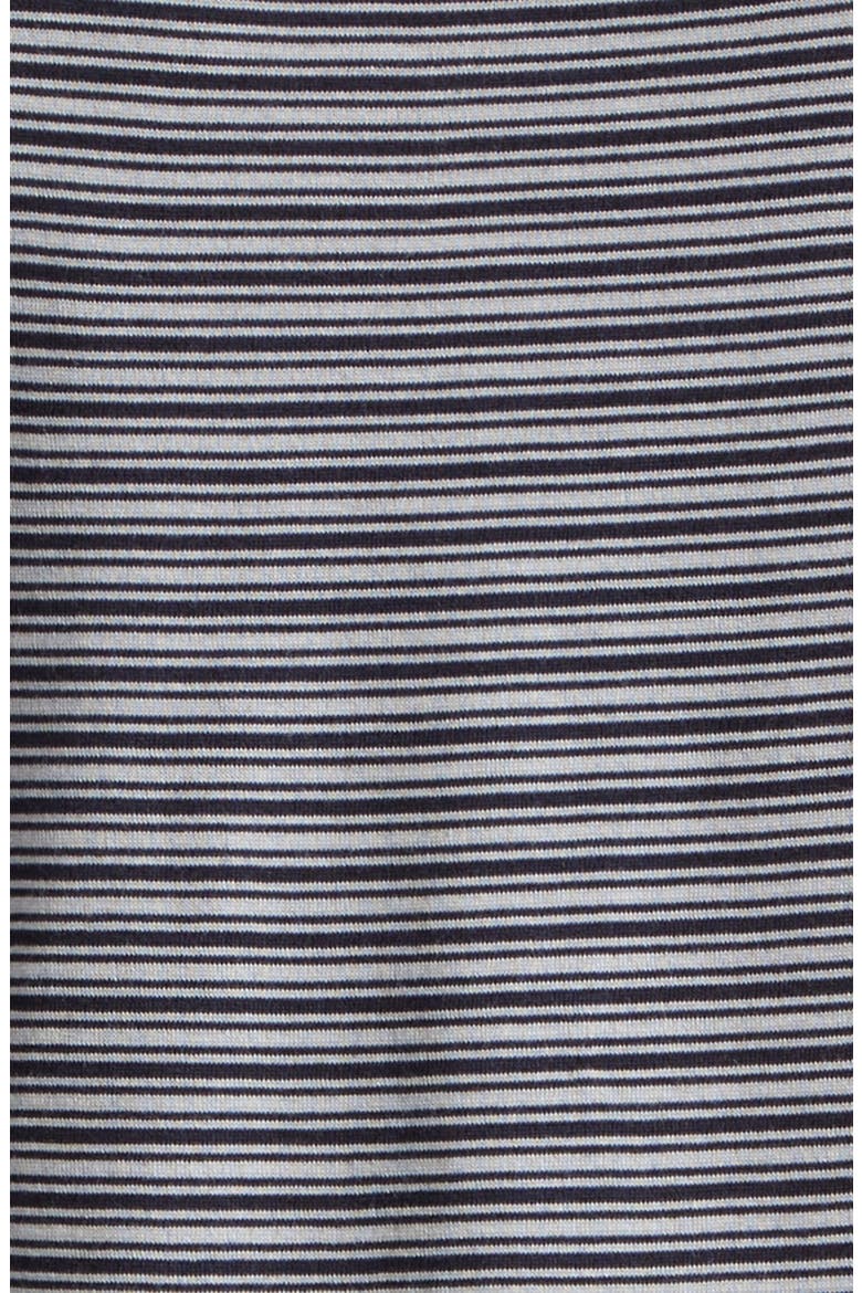 Howick Stripe Merino Wool & Sea Island Cotton T-Shirt, Alternate, color, NAVY/ CHALK