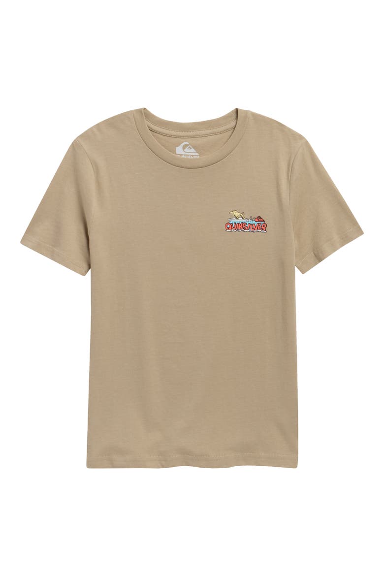Kids' Dog Wave Graphic Cotton T-Shirt, Main, color, SENECA ROCK