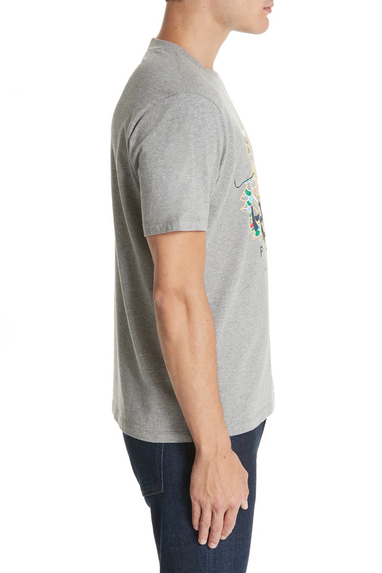 Dragon Tiger Graphic T-Shirt, Alternate, color, DARK GREY
