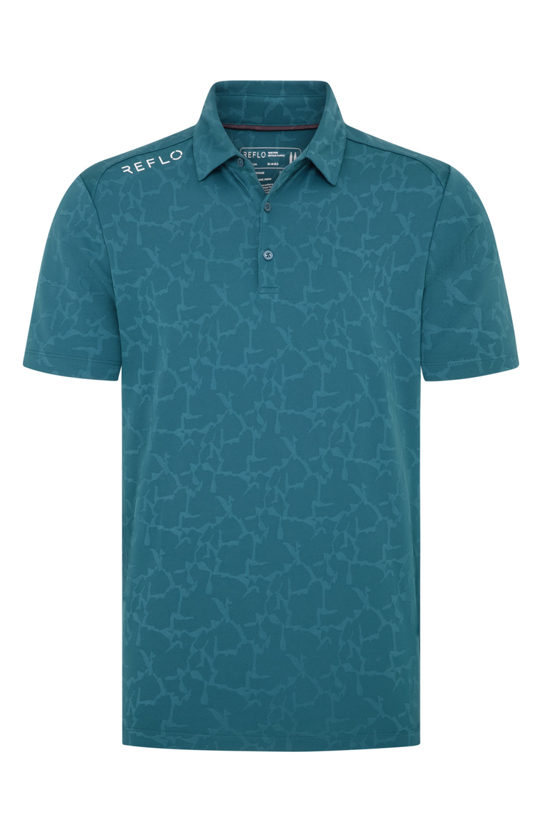 Reflo Yamuna 100% Recycled Material Polo, Alternate, color, Warm Green