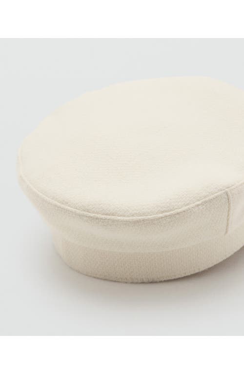 Mango Baker Boy Cap In Neutral