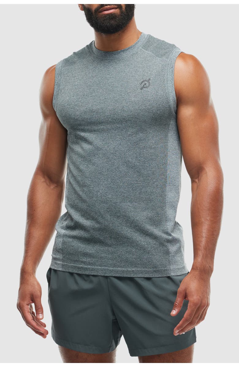 Peloton Seamless Muscle Tank, Main, color, Urban Green