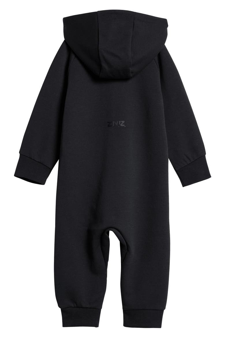 x Disney Z.N.E. 'Star Wars' Hooded Zip Romper, Alternate, color, BLACK/ BRIGHT RED