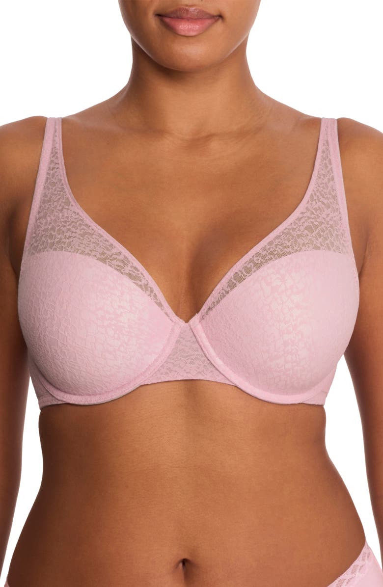 Natori Pretty Smooth Full Fit Smoothing T-Shirt Bra, Main, color, Pink Velvt