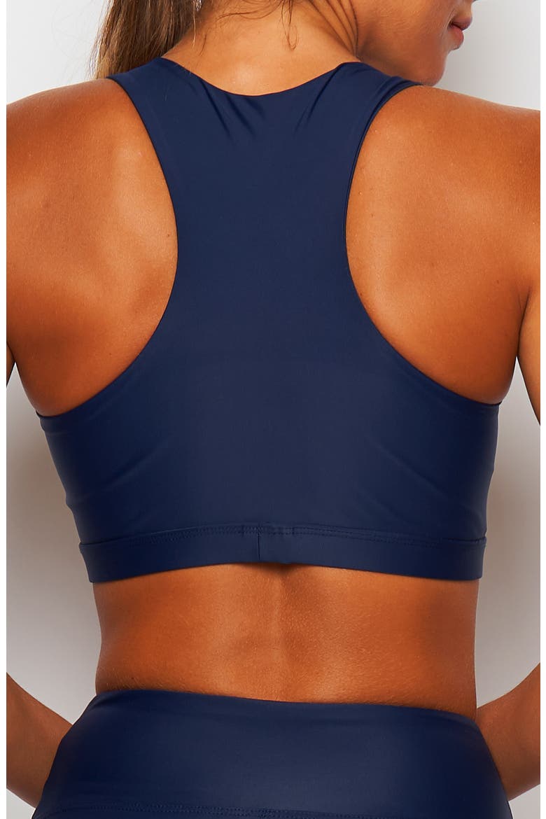 Body Racerback Sports Bra, Alternate, color, NAVY