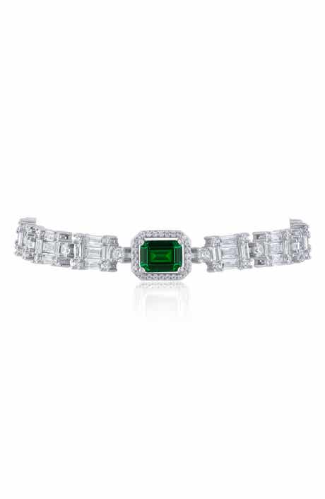 CZ by Kenneth Jay Lane Cubic Zirconia Channel Bracelet