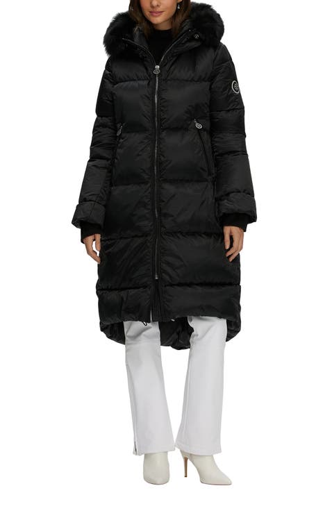Apres-Ski Long Coat With Detachable Trim