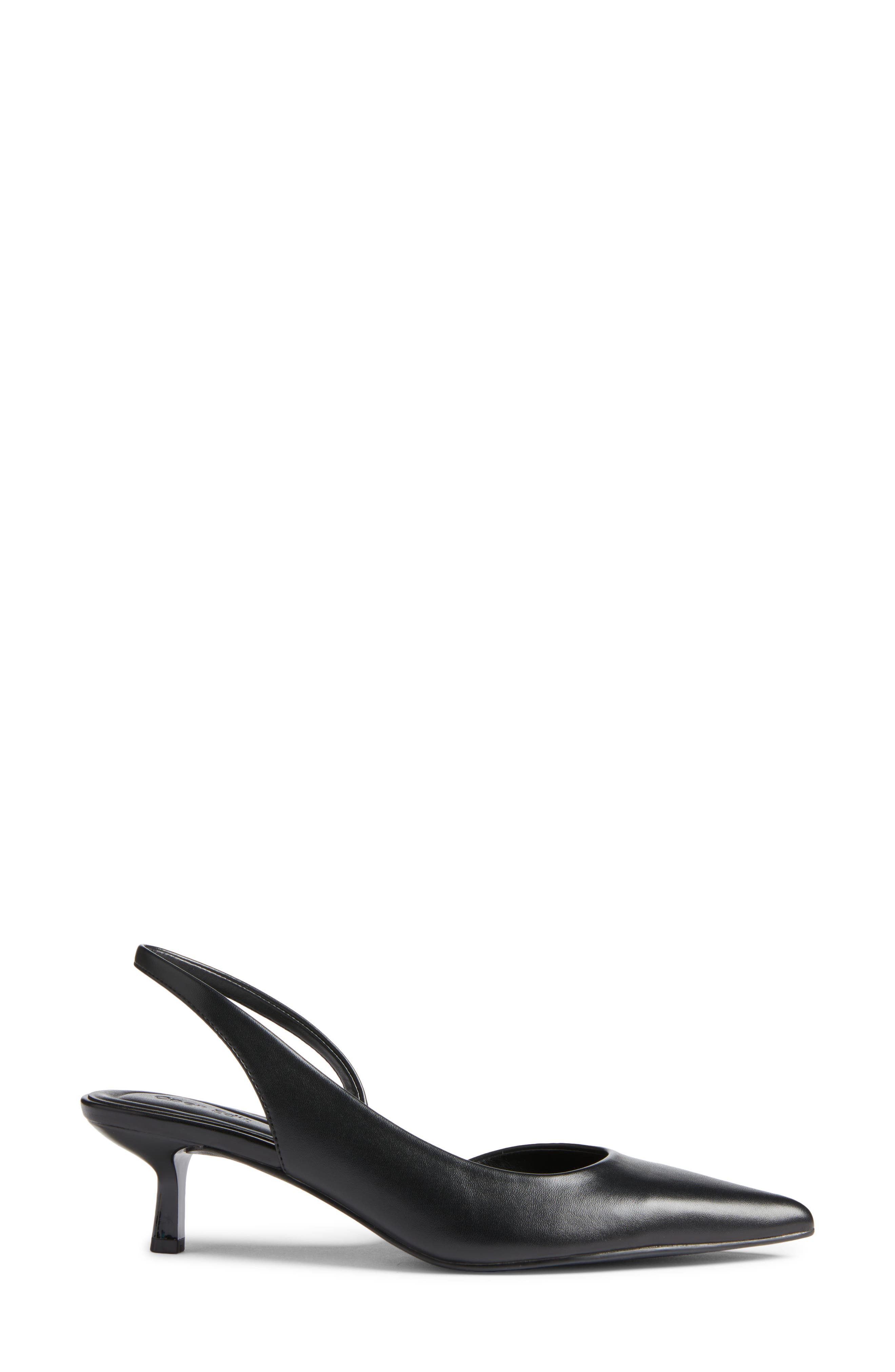 Open Edit Corina Slingback Half d
Orsay Pointed Toe Kitten Heel Pump, Alternate, color, Black