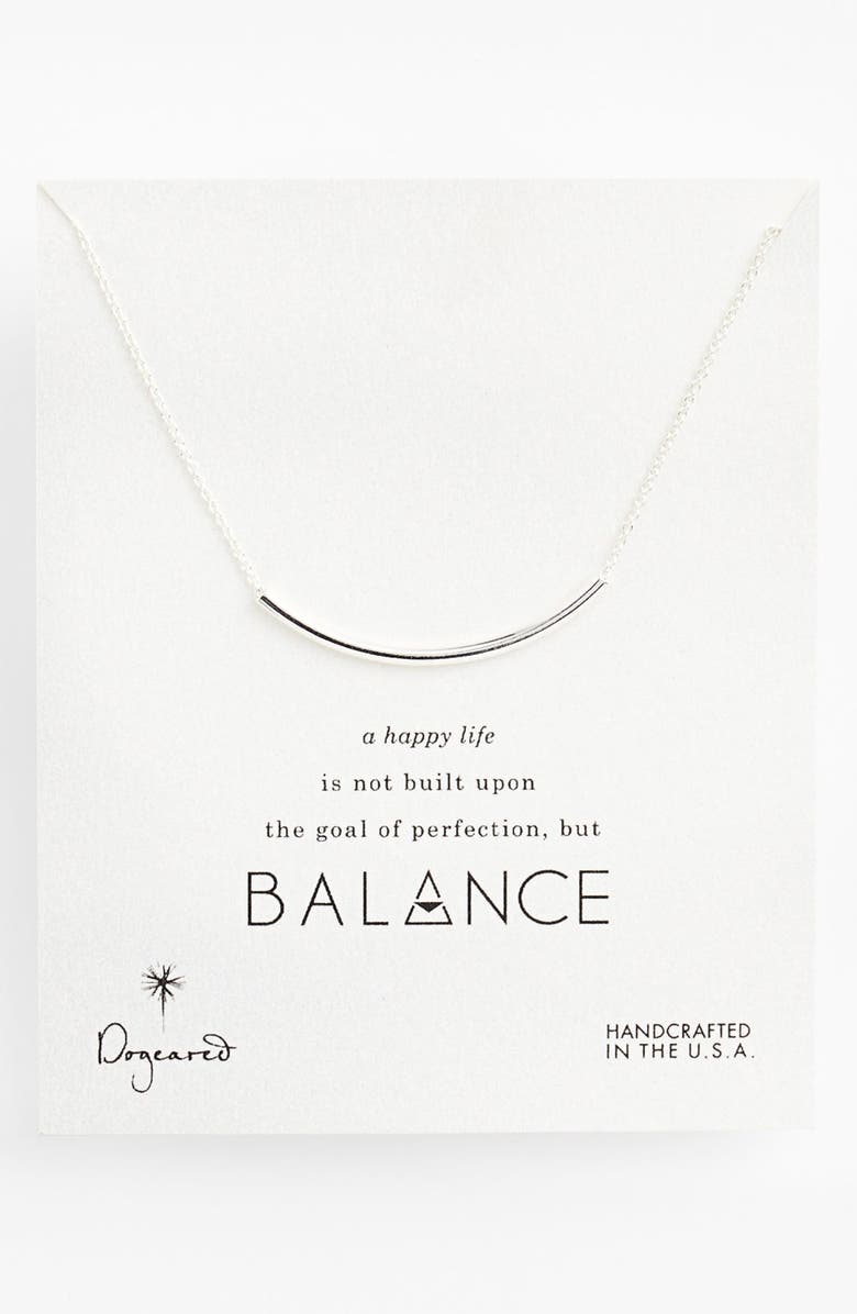 Dogeared 'Balance' Necklace, Main, color, 