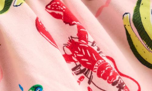 Mini Boden Kids' Ariel Tropical Print Cotton Twirly Dress