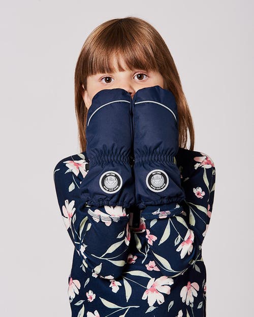 Deux Par Deux Kids Gender Inclusive Winter Mittens Play In Blue