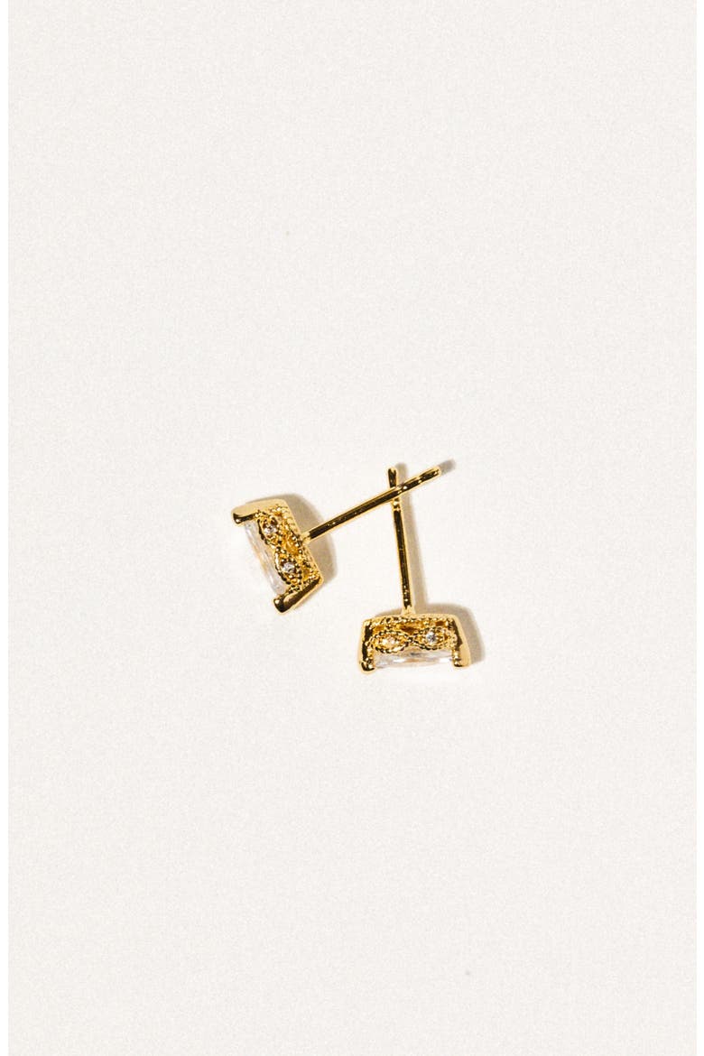 Celestial Cubic Zirconia Stud Earrings, Alternate, color, GOLD