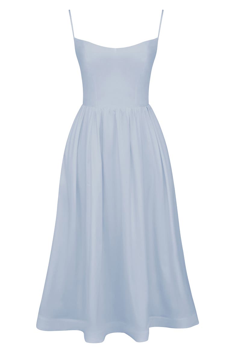 Lolita Corset Cotton Blend Fit & Flare Dress, Alternate, color, SOFT BLUE