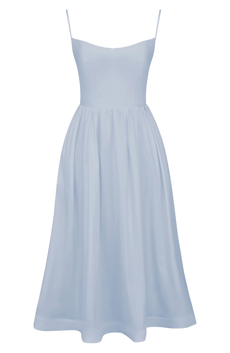 HOUSE OF CB Lolita Corset Cotton Blend Fit & Flare Dress, Alternate, color, Soft Blue