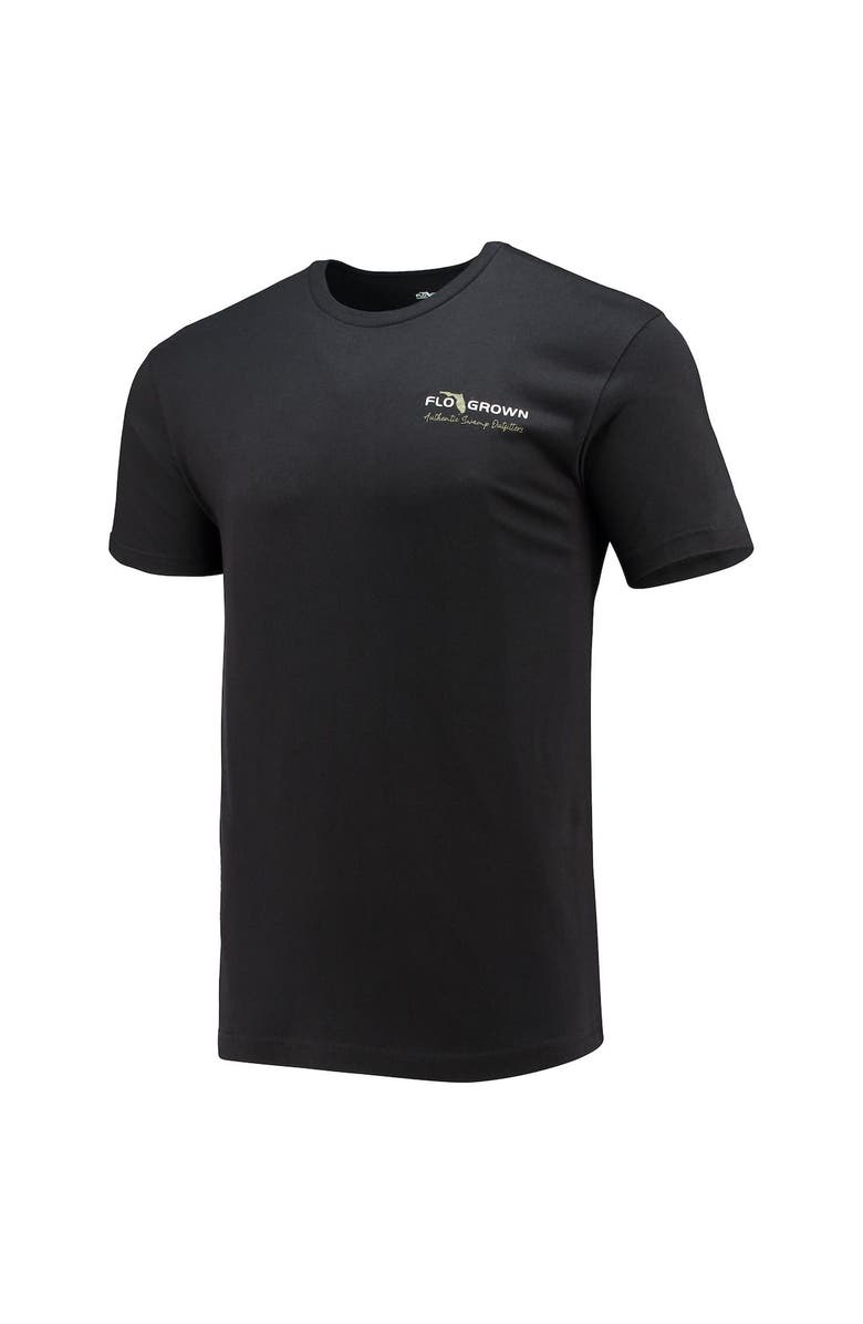 FLOGROWN Men's FloGrown Black Florida Gators Gator Skin Flag T-Shirt, Alternate, color,