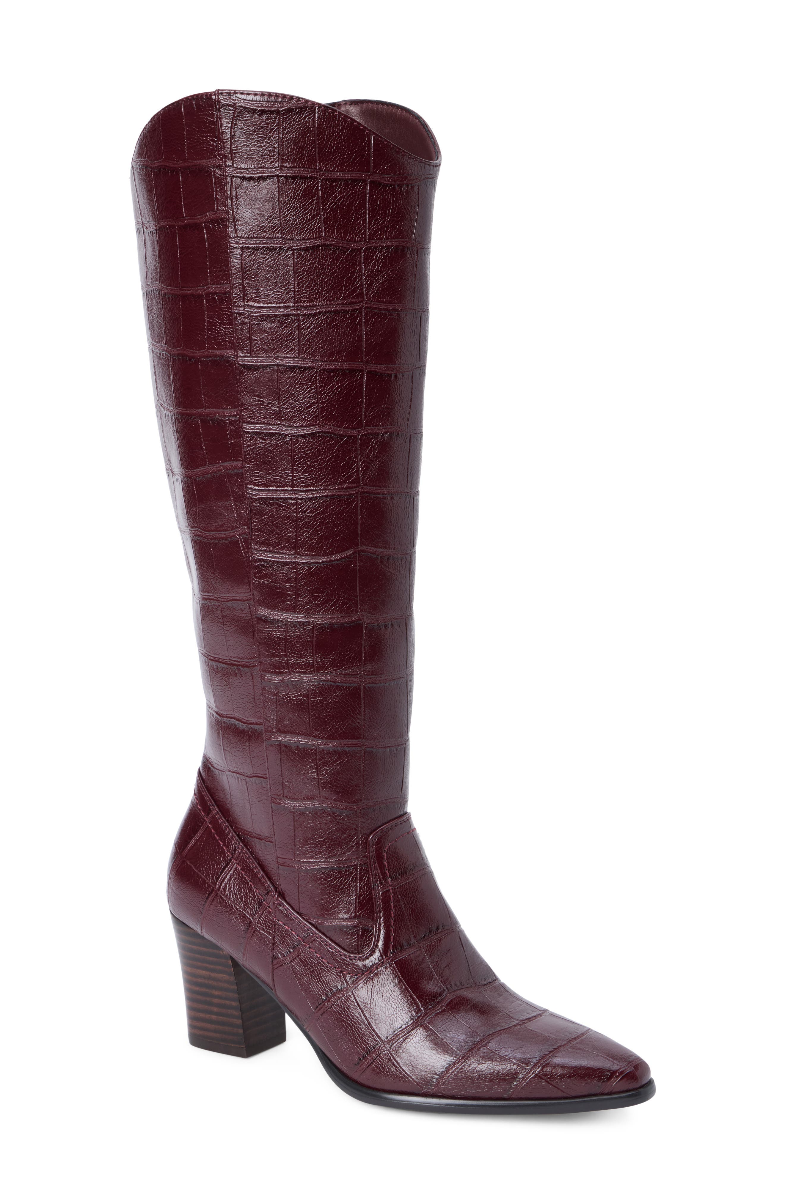 BURGUNDY CROC