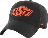 '47 Men's '47 Black Oklahoma State Cowboys Vintage Clean Up Adjustable Hat
