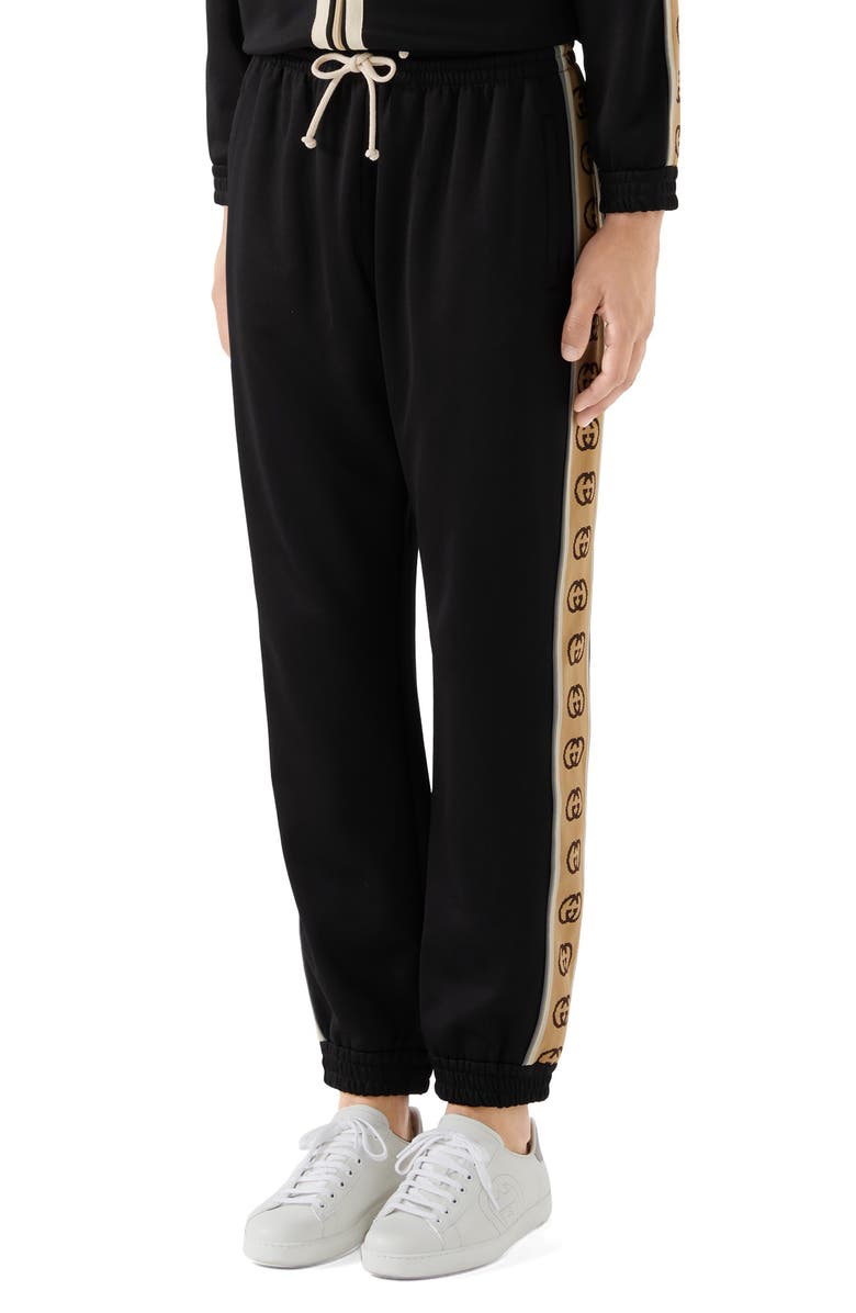 Gucci Loose Technical Jersey Jogging Pants, Main, color, 