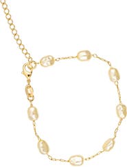 MacRae & Co. x SHARINA Faux Pearl Station Bracelet