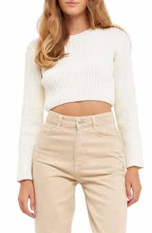 Crop Rib Sweater