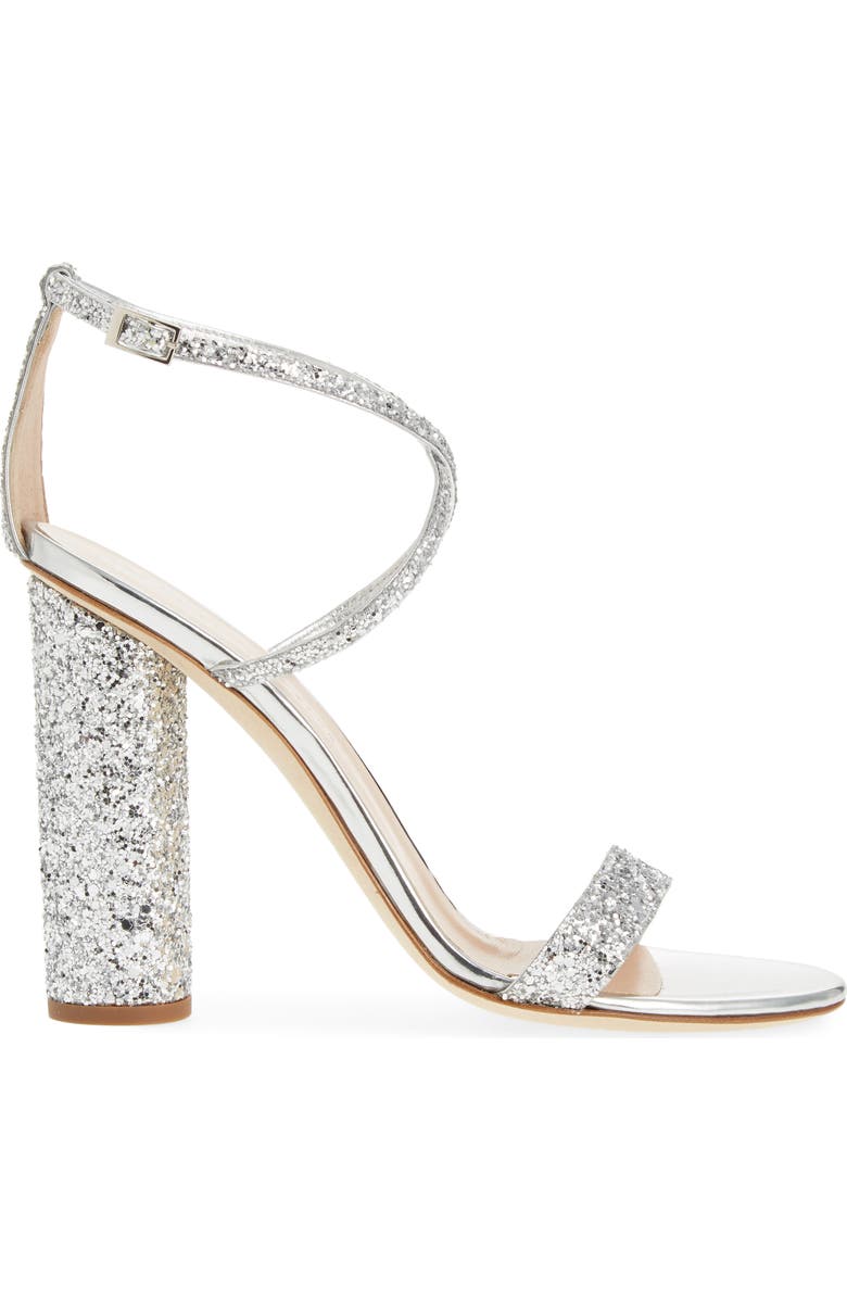 Giuseppe Zanotti Glitter Heel Sandal, Alternate, color,