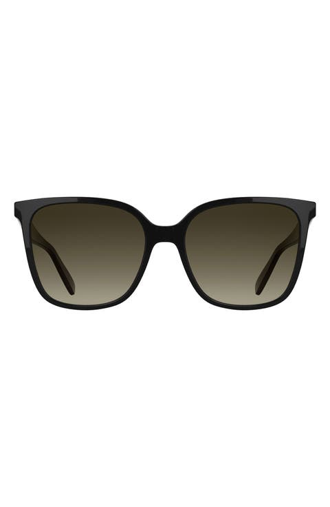 Le Pliage 55mm Gradient Modified Rectangular Sunglasses