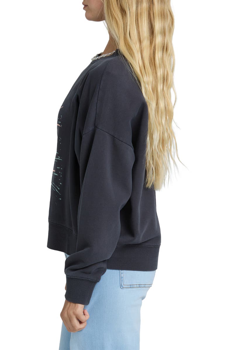 Billabong Echo Crewneck Sweatshirt, Alternate, color, Black Sands