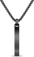 GEOFFREY BEENE Men's Flat Vertical Bar Pendant Necklace