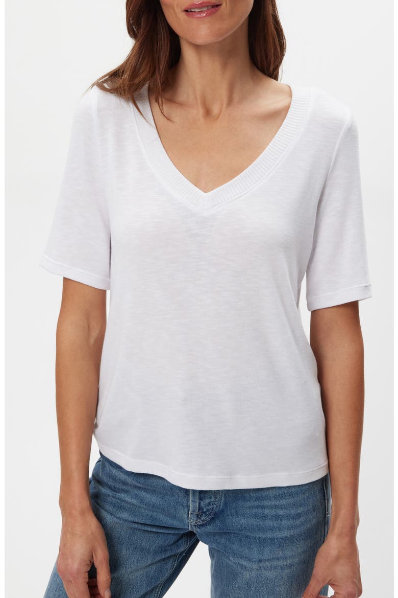 Matty V-Neck T-Top, Alternate, color, WHITE