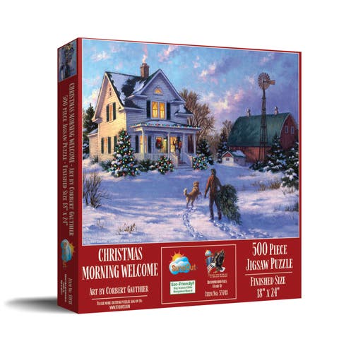 Christmas Morning Welcome 500 piece Jigsaw Puzzle for Adults