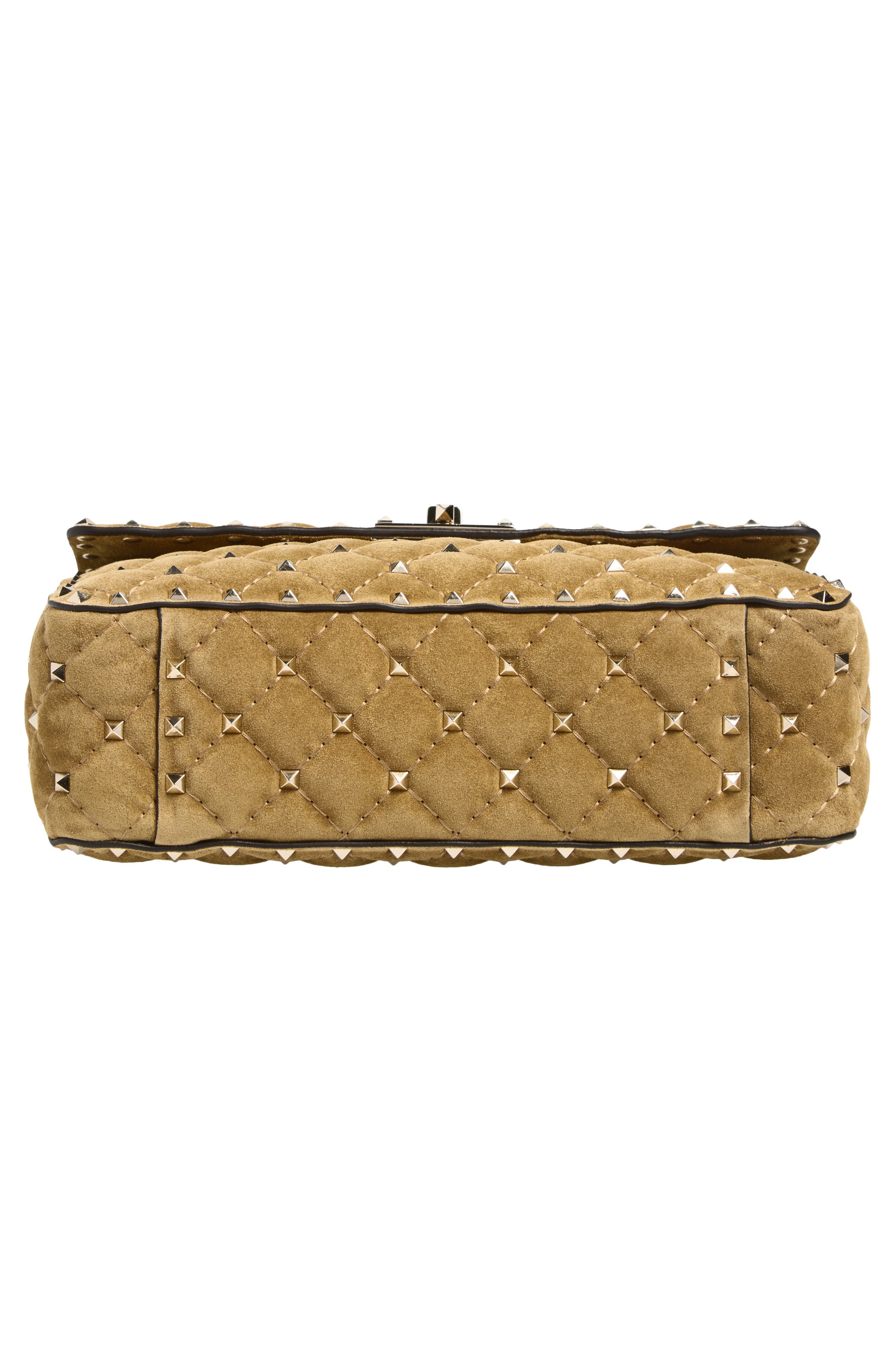 Medium Rockstud Shoulder Bag, Alternate, color, BEIGE