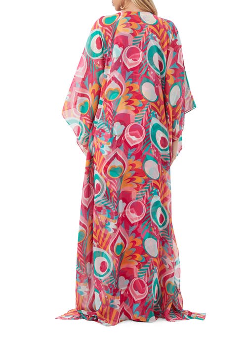 Trina Turk Printed Salon Maxi Caftan Dress